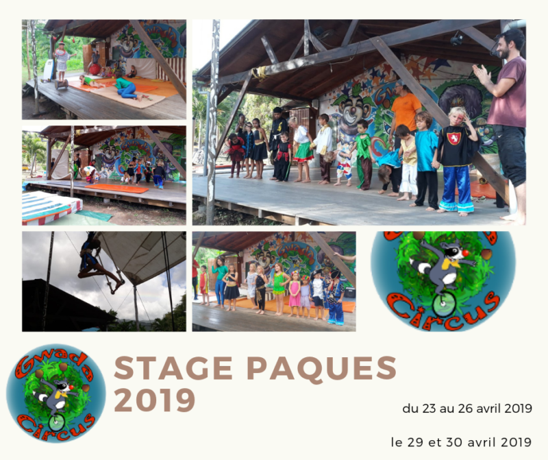 Stage de cirque enfant Guadeloupe Paques 2019