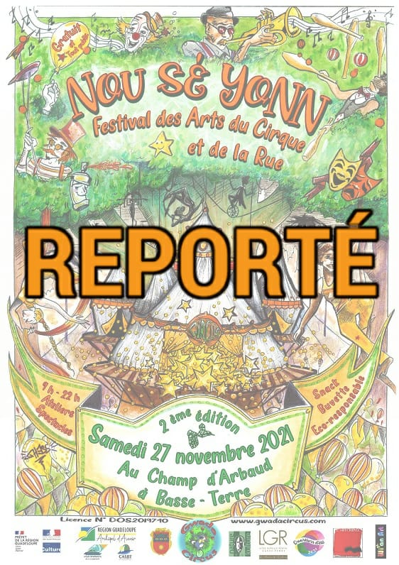 Le festival Nou Sé Yonn 2021 2nde édition qui devait se dérouler initialement le 27 novembre 2021 est reporté à une date ultérieure