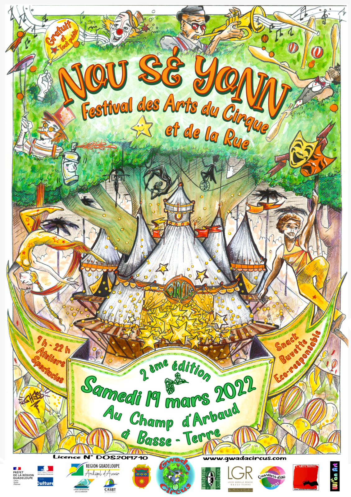 Festival Arts du Cirque Guadeloupe Nou Se Yonn 2eme Edition